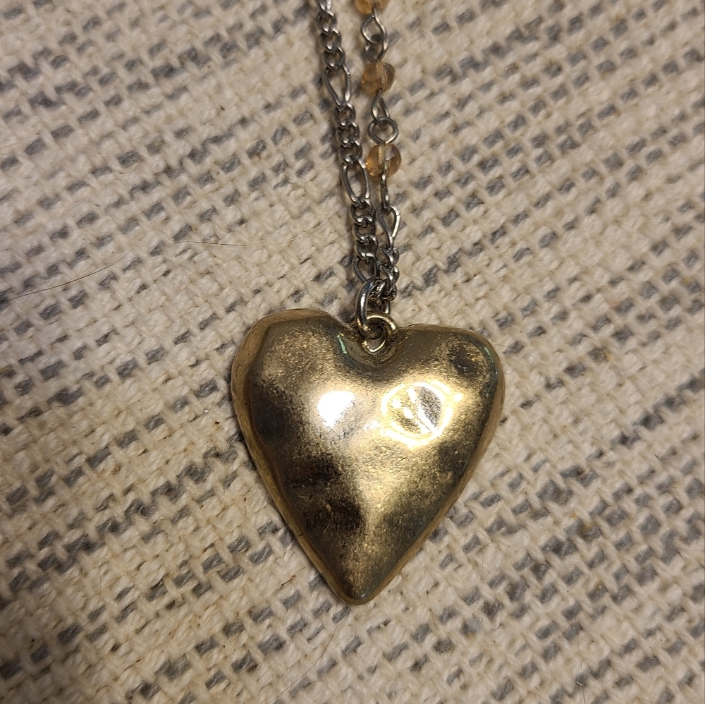 Gold heart necklace
